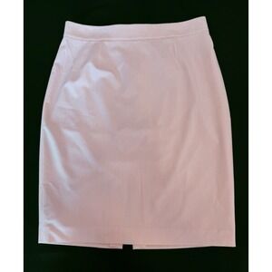Coquette Soft French Girl Minimalist Classic Peachy Pink Pencil Skirt Size 14